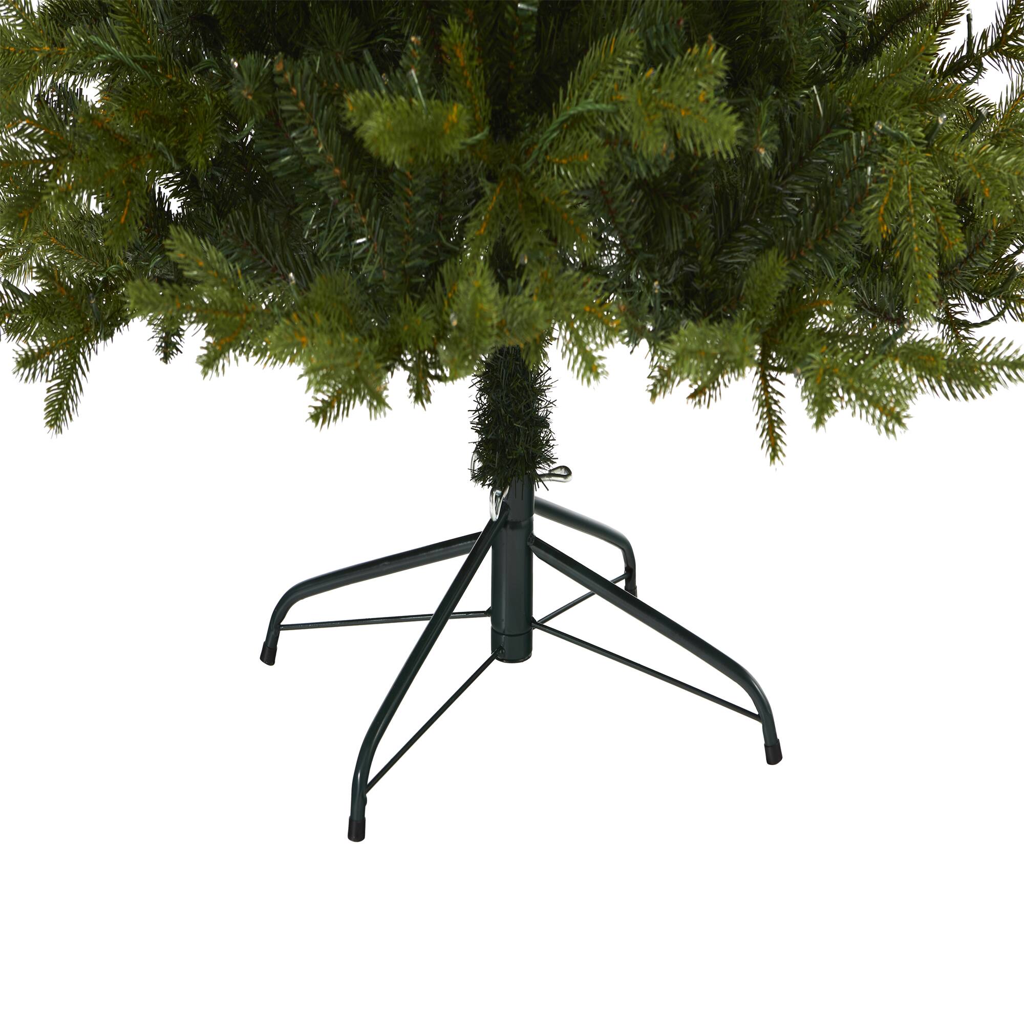 7ft. Pre-Lit Belgium Fir Artificial Christmas Tree, Clear LED Lights